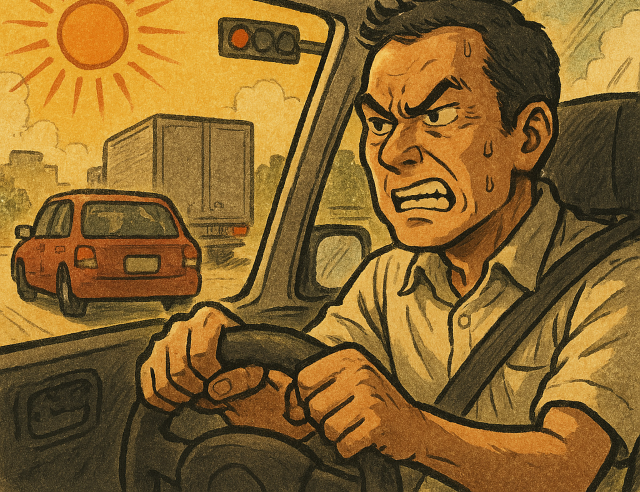 炎天下って何でこんなにもイライラするのでしょうか？